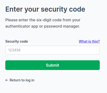 Two-factor authentication